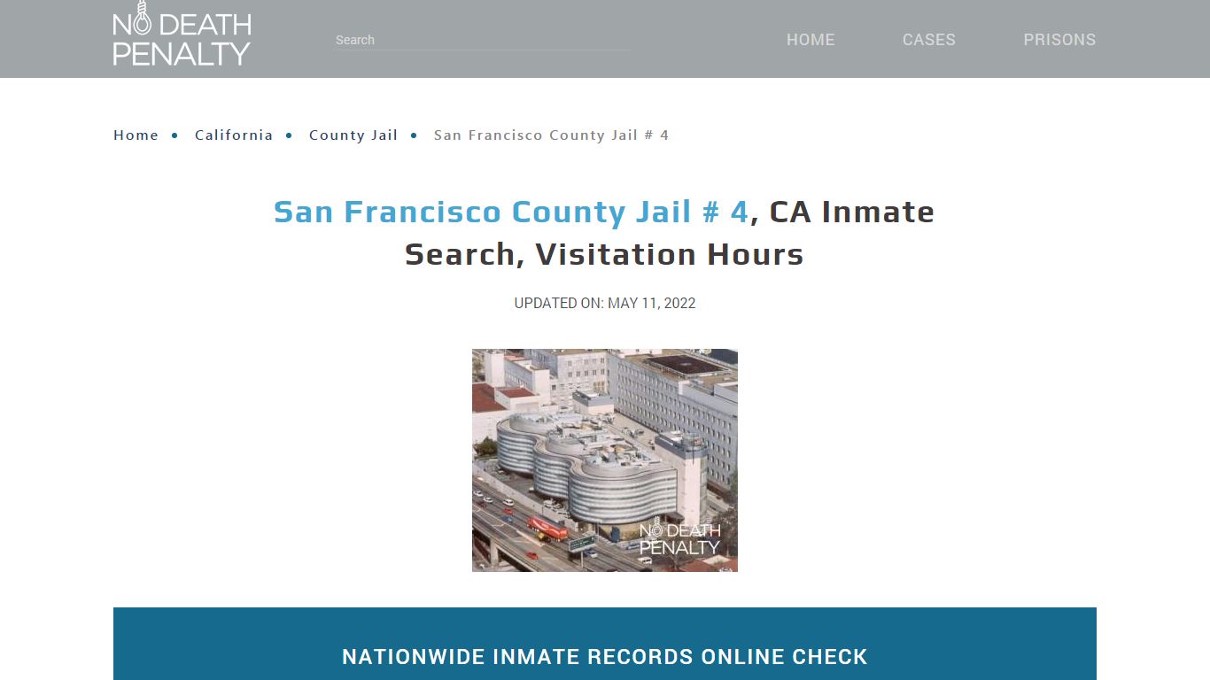 San Francisco County Jail # 4, CA Inmate Search ...